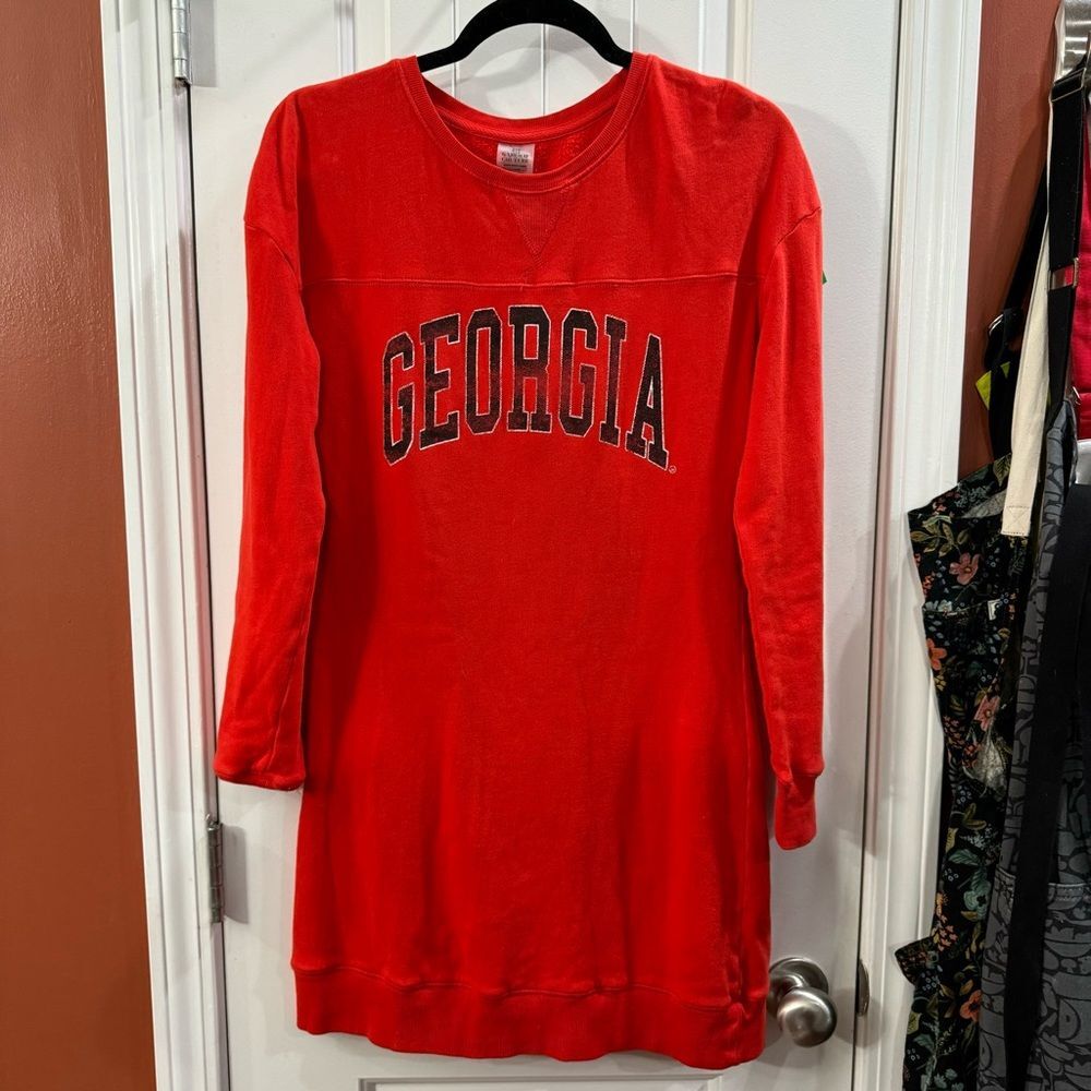 Gameday Couture One Hit Georgia Sweatshirt Dress Size Small